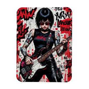 CyberBass Rebellion Flexible Photo Magnet