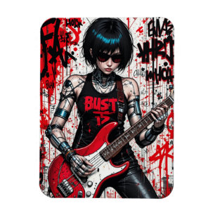 CyberBass Rebellion Flexible Photo Magnet