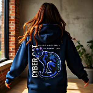 Cybercat Apex Predator - Sci-Fi Gift for Women Hoodie