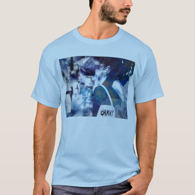 cyberfunk girl T-Shirt (Front)