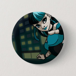 Cybergoth 6 Cm Round Badge