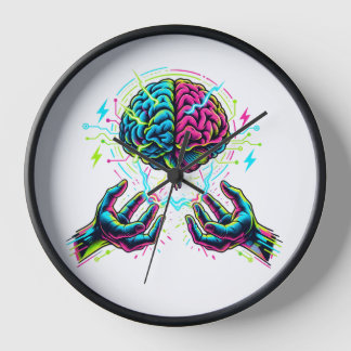 Cybernetic Circuit Brain Electrical Engineering Clock