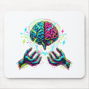 Cybernetic Circuit Brain Electrical Engineering Mouse Mat