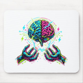 Cybernetic Circuit Brain Electrical Engineering Mouse Mat