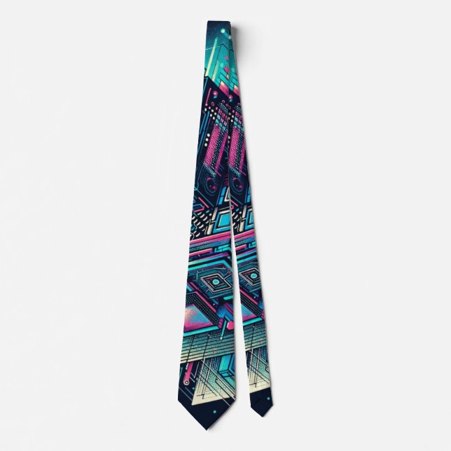 Cybernetic Dreamscape Tie (Front)