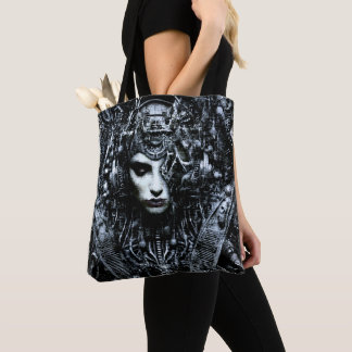 Cybernetic Serenity Tote Bag