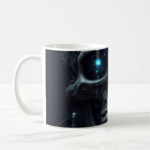 Cybernetic Skull Coffee Mug