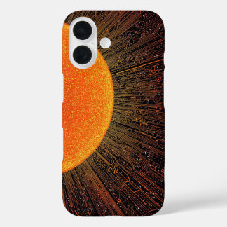 Cybernetic Sun Circuit Board Phone Case