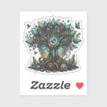 Cybernetic Tree of Life Cosmic Steampunk