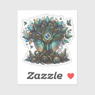 Cybernetic Tree of Life Cosmic Steampunk