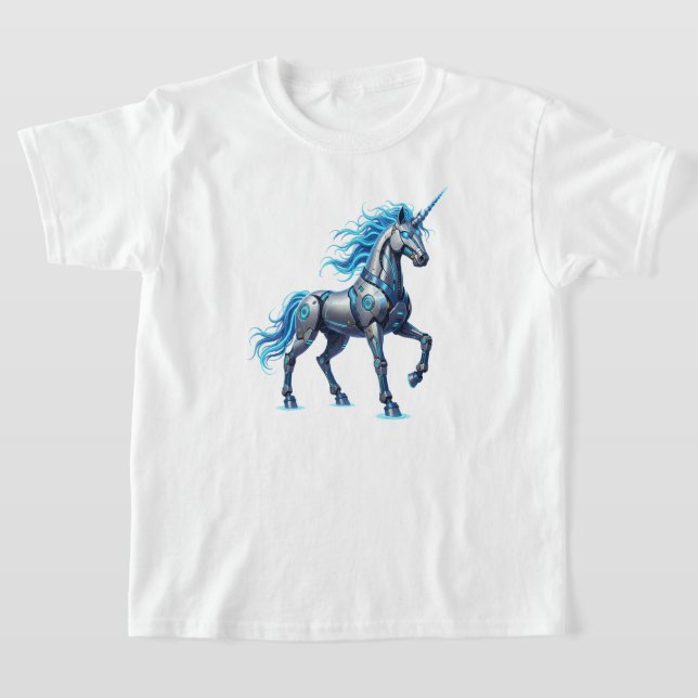 Cybernetic Unicorn T-Shirt (Laydown)