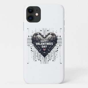 Cybernetic Valentines heart iPhone 11 Case