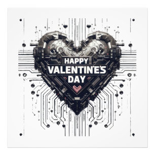 Cybernetic Valentines heart Photo Print