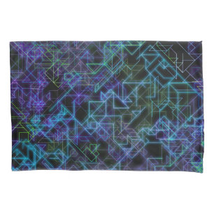 cybernetic veins, in blue and green : pillowcase