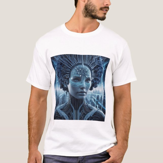 Cybernetic Visionary-T shirt for men (Front)