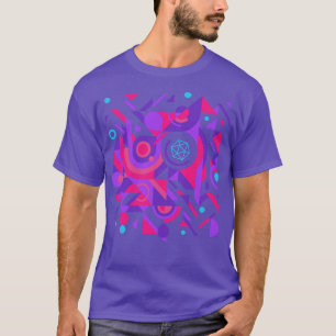 Cyberpunk Abstract D20 Dice Tabletop RPG T-Shirt