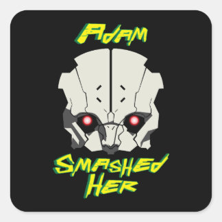 cyberpunk anime edgerunners adam smasher square sticker