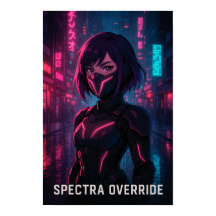 Cyberpunk Anime Girl – Futuristic Neon City