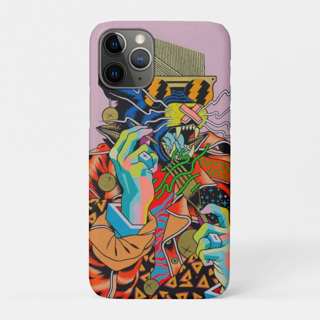 cyberpunk, anime, manga, acid, cyber, art, iPhone  Case-Mate iPhone Case (Back)