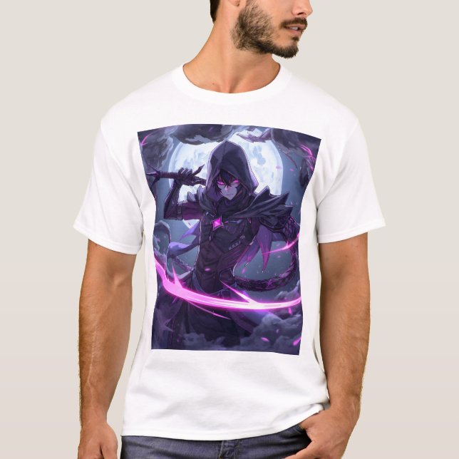 Cyberpunk Assassin Moon T-Shirt (Front)