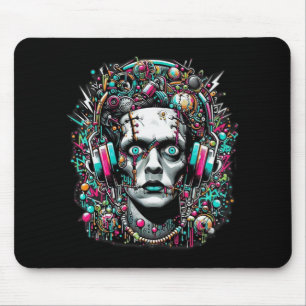Cyberpunk Bride Of Frankenstein Mouse Mat