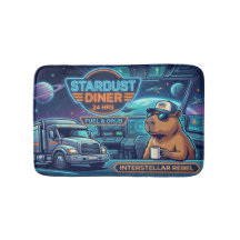 Cyberpunk Capybara Space Trucker Stardust Diner Ba