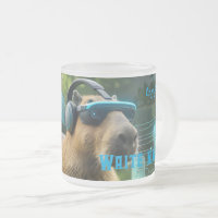 Cyberpunk Capybara VR Goggles Sci-Fi Coffee Mug