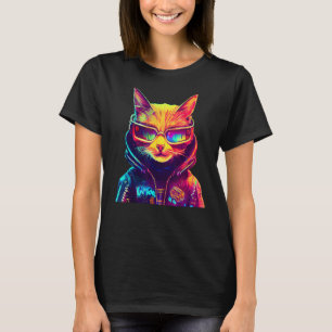 Cyberpunk Cat 6 T-Shirt