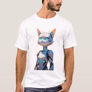 Cyberpunk Cat Girl T-Shirt