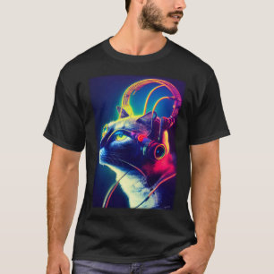 Cyberpunk Cat Japanese Cat Aesthetic Streetwear T-Shirt