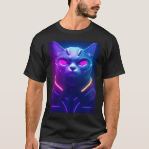 Cyberpunk Cat Japanese Cat Aesthetic Streetwear T-Shirt