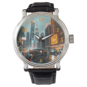 Cyberpunk City Skyscrapper Cars Watch