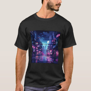 Cyberpunk City Tech Wear T-Shirt