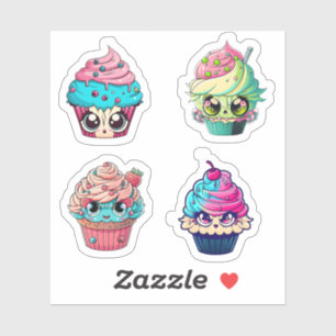 Cyberpunk Cupcakes Sticker Pack 2