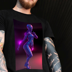 Cyberpunk Dancer in the Club T Shirt for Adults