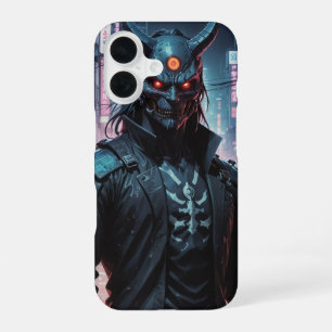 Cyberpunk Demon Samurai iPhone 16 Case