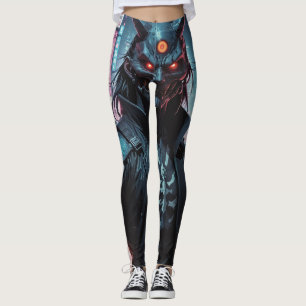 Cyberpunk Demon Samurai Leggings