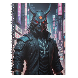 Cyberpunk Demon Samurai Notebook