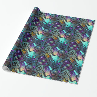 Cyberpunk Dreamscape Wrapping Paper