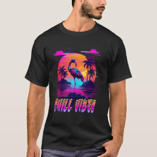 Cyberpunk Flamiingo Shirt, Retro Futuristic Outrun T-Shirt