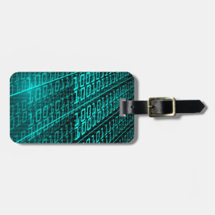 Cyberpunk Futuristic Computer Technology Circuit Luggage Tag