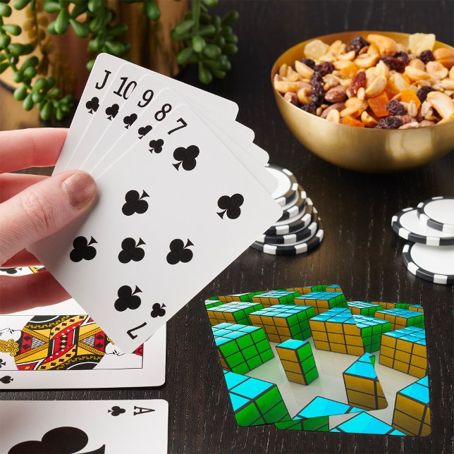 Cyberpunk Geometric Puzzle Playing Cards (Creator Uploaded)