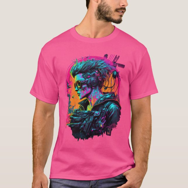 Cyberpunk Girl T-Shirts (Front)