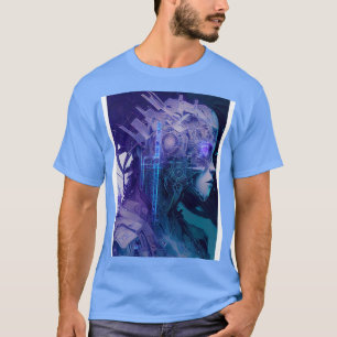 Cyberpunk Girl Warrior Scarves T-Shirt