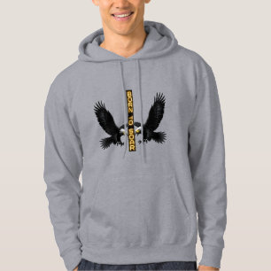 Cyberpunk Glitch Eagle Hoodie