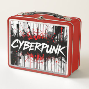 Cyberpunk Graffiti Metal Lunchbox– Streetcode  Lunch Box