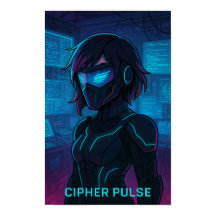 Cyberpunk Hacker Anime Girl