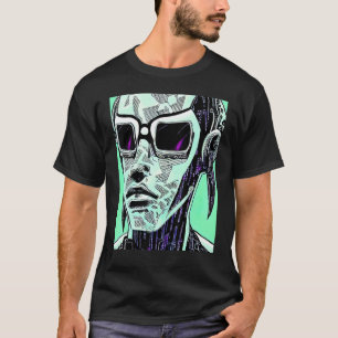 Cyberpunk Hacker Computer Geek design_5 T-Shirt