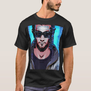 Cyberpunk Hacker Computer Geek design_6 T-Shirt