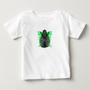 cyberpunk hoodie anime gamer neon green street sty baby T-Shirt